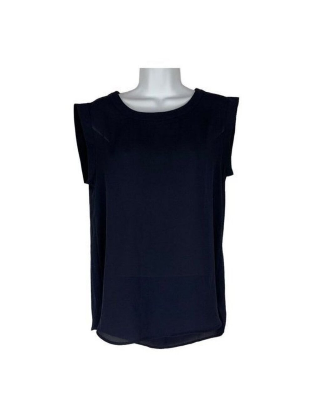 J.Crew Womens Sleeveless Navy Blue Blouse Size 4